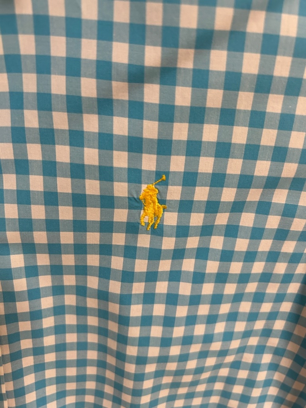 Polo by Ralph Lauren Women’s Light Blue and White Gingham Button-Down Shirt - Picture 3 of 5